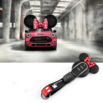 

Car Accessories Keychain Decorating Fashion Women Key Case Cover Miky Styling For Mini Cooper S JCW One F54 F55 F56 F60