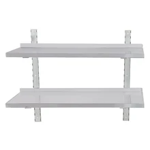 Двойная подвесная полка из нержавеющей стали, кухонная стойка, многофункциональная настенная подвесная стойка для хранения специй