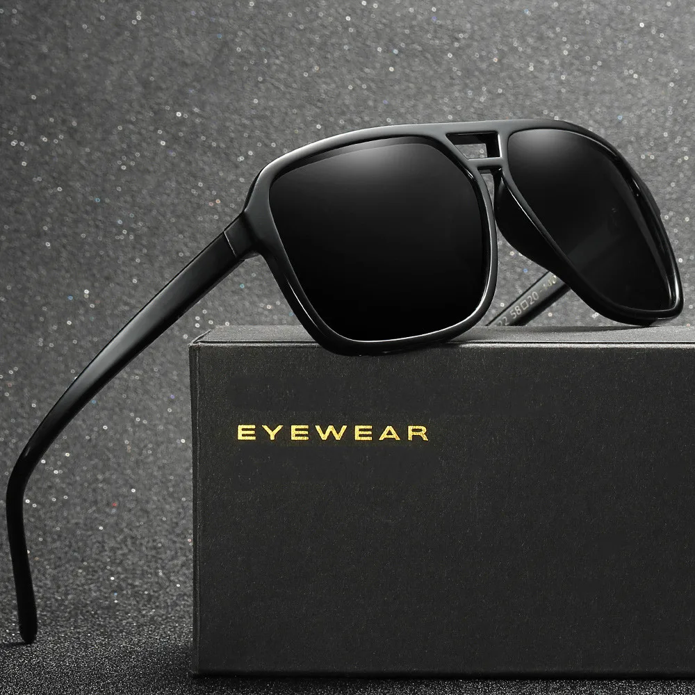 Брендовые Дизайнерские мужские солнцезащитные очки поляризационные для