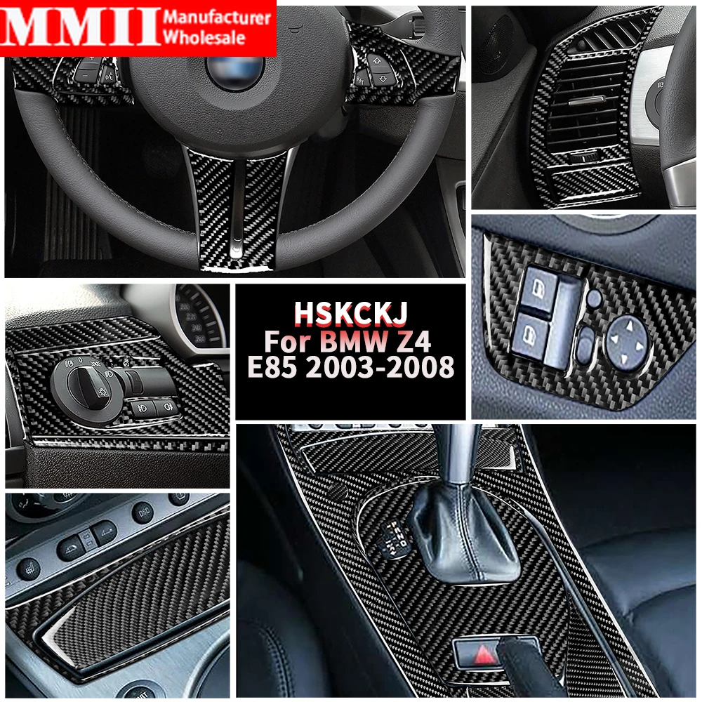 For Bmw Z4 E85 E86 2003 2004 2005 2006 2007 2008 Carbon Fiber Interiors ...