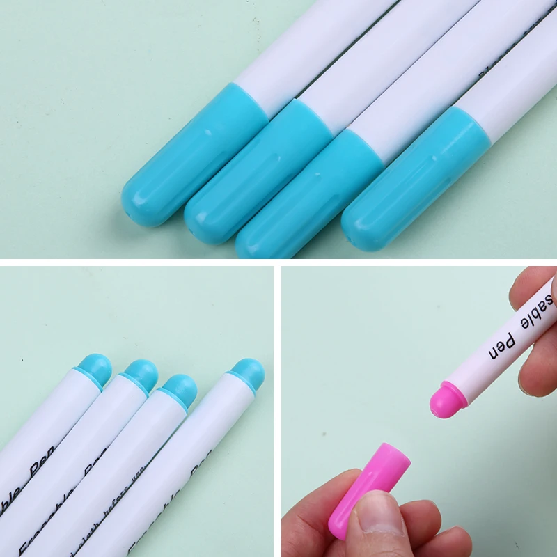 LMDZ DIY Cross Stitch Water Erasable Pen Fabric Marker Pen Water Soluble Dressmaking Tailor's Pen for Quilting Sewing Tools