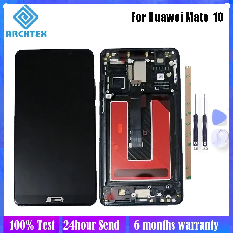 5.9 inch For Huawei Mate 10 ALP L09 L29 LCD Display + Touch Screen with Frame Digitizer Assembly Parts 100% Tested Free Tools | Мобильные