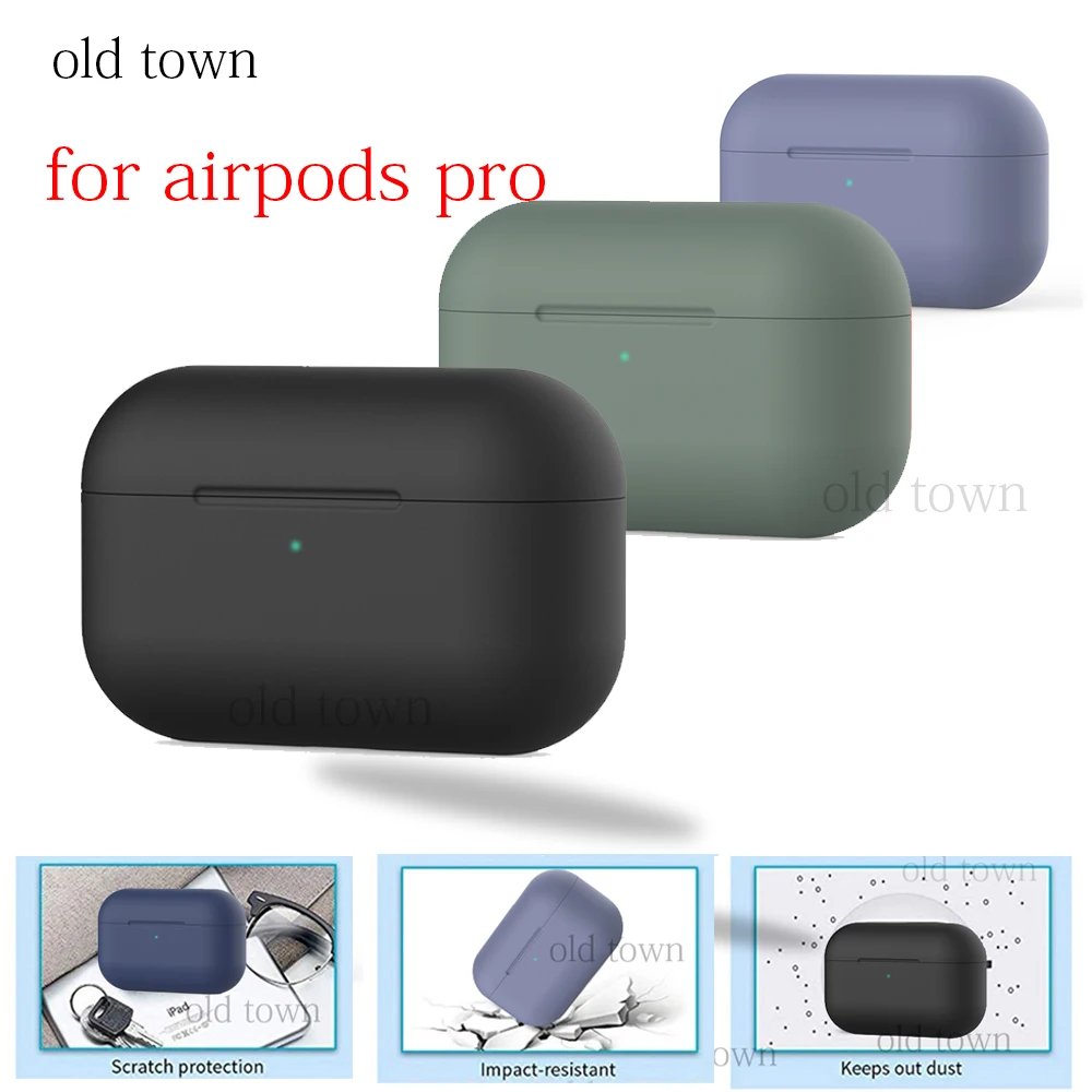 Противоударный силиконовый чехол для Apple AirPods Pro беспроводной Bluetooth наушников