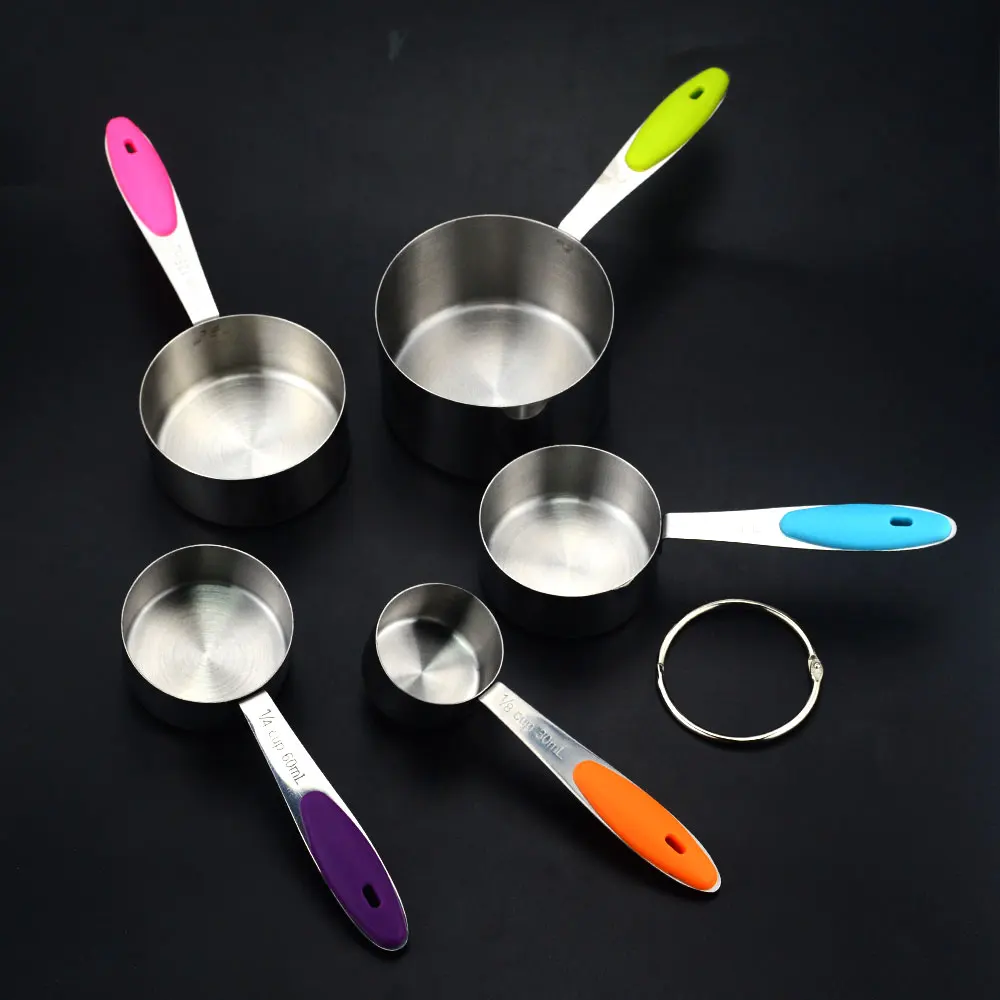 5 шт. мерные чашки ложки набор из нержавеющей стали мерная чашка ложка для выпечки