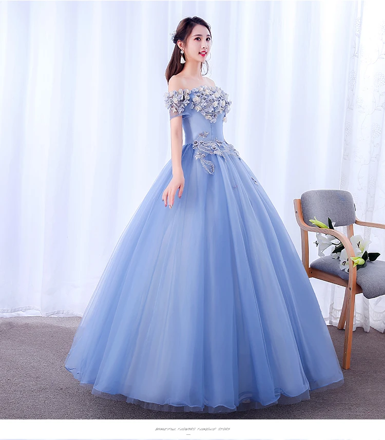 Quinceanera Dresses Gryffon Classic Party Prom Ball Gown Off The Shoulder Sweet Floral Print Vestidos Plus Size