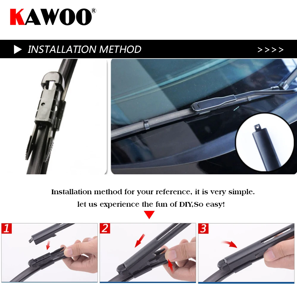 KAWOO Car Wiper Blade LHD RHD Front Wiper Blades 24+16 For Nissan Qashqai  J10 2006 - 2013 Windshield Windscreen Front Window - AliExpress