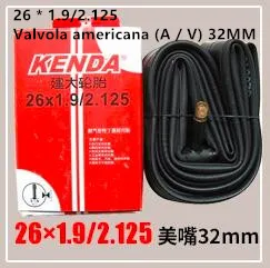 Valvola americana 26 * 1.9/2.125 (A / V) 32MM Горный велосипед шины 26 дюймов велосипеда 26 дюймов* 1,9/2,125/1,5/1,75 1,25 внутренняя трубка шины для велосипеда аксессуары - Цвет: Valvola americana 26 * 1.9/2.125 (A / V) 32MM