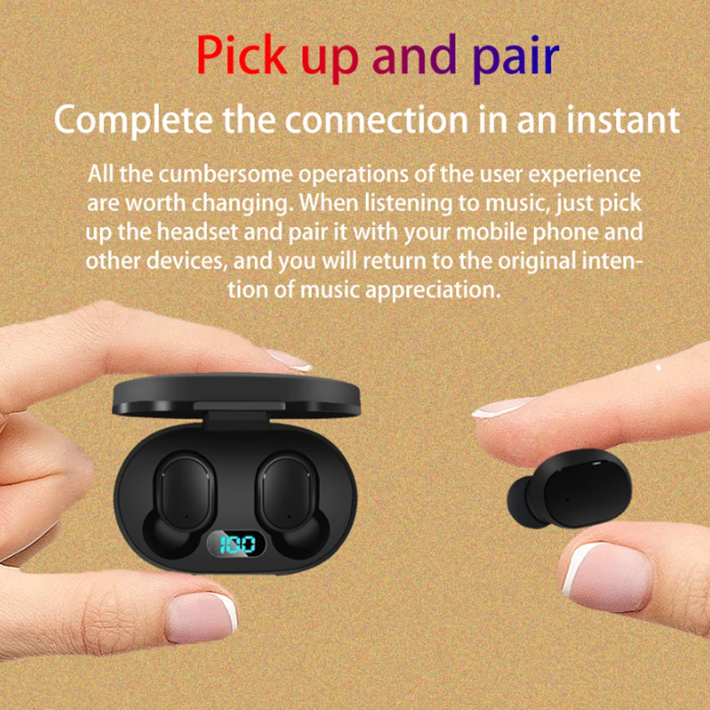 Светодиодный Bluetooth V5.0 гарнитура с микрофоном для iPhone huawei samsung pk A6S TWS беспроводные наушники для Redmi