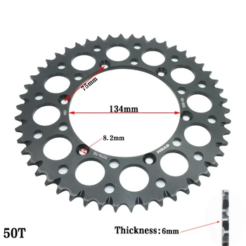 

Motorcycle chain plate tooth plate kawasaki KX250F KXF450 06-18 cross-country motorcycle aluminum alloy sprocket gear 520-50 t