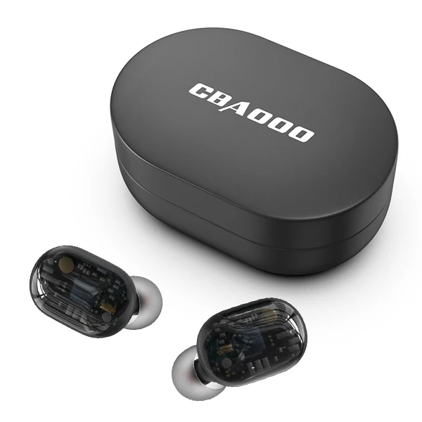 CBAOOO J15 TWS Mini V5.0 Bluetooth наушники истинные беспроводные гарнитуры 6D стерео звук наушники двойной микрофон с зарядным устройством - Цвет: black