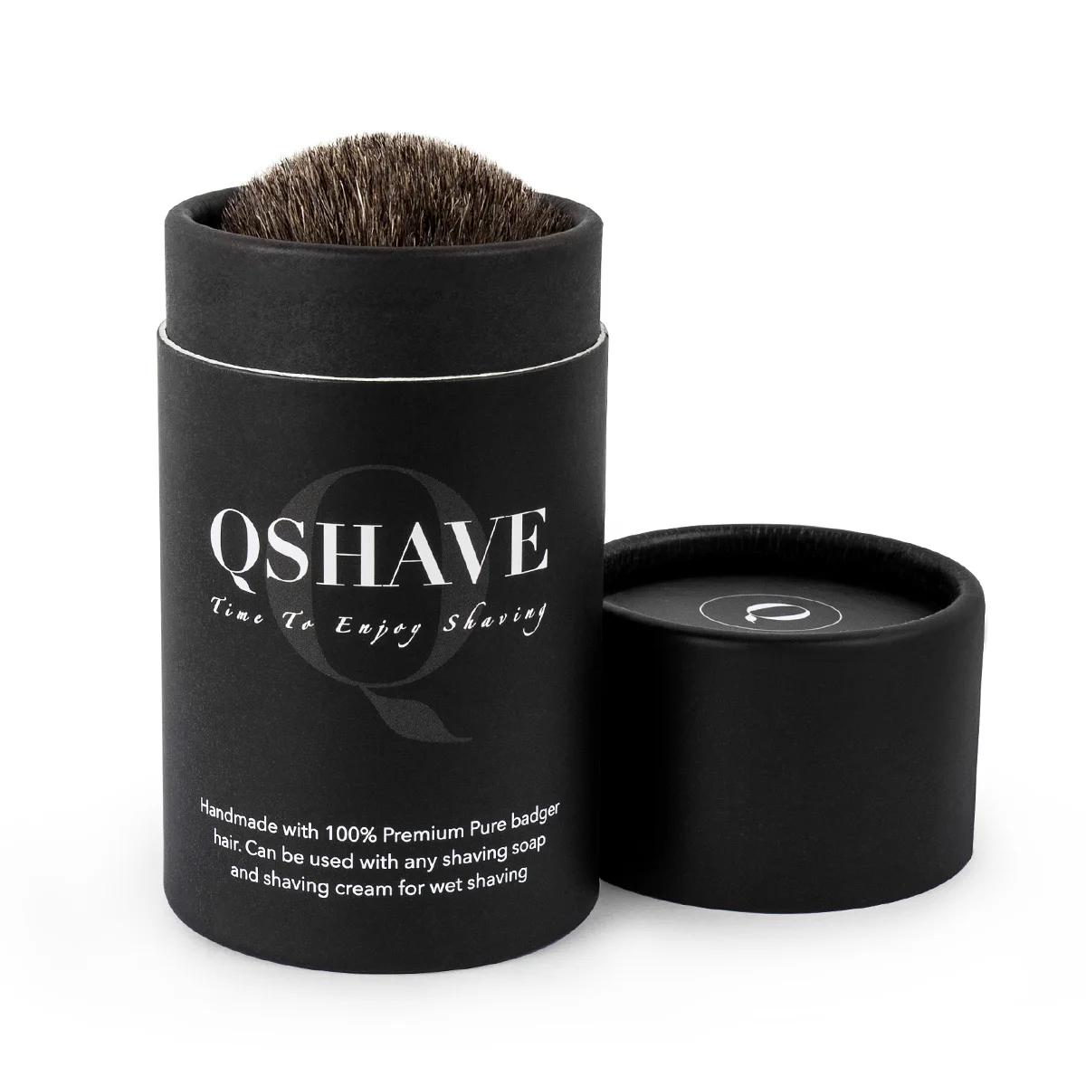 Qshave Man Pure Badger Hair Shaving Brush Wood 100% for Razor Double Edge Safety Straight Classic Safety Razor Brush images - 6