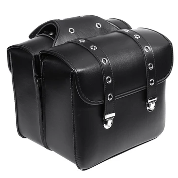 

Side Bag Motorbike Saddlebags Waterproof PU Leather 2PCS For Harley Sportster XL883/1200 New Universal