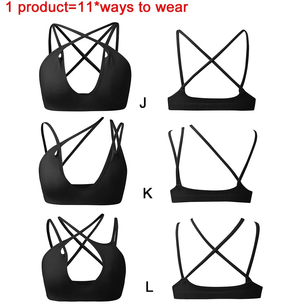 Jaycosin Fashion Bras lightweight Versatility 2PC Underwear Mash Up Bra Intimate Elastic Innovation For Boobs Versatility 129#4