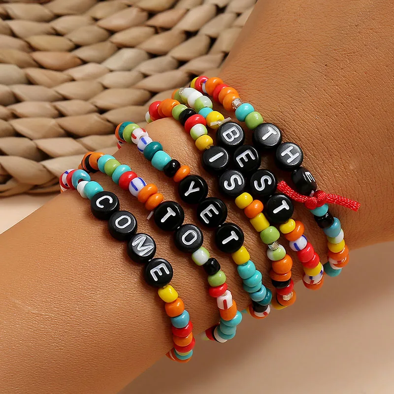 12 teile/satz Handgemachte Bunte Perlen Armbänder für Frauen Bunte Ethnische Afrika Perlen Armbänder Set Boho Braclets Zubehör Mädchen – Detail 16