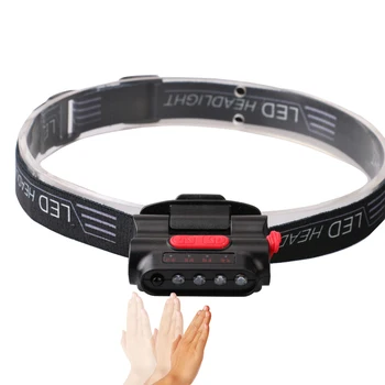 

Smart Sensor LED head light lamp Flashlight USB Rechargeable Cap Hat Clip Light Waterproof Cycling Head Light Camping Lanterna