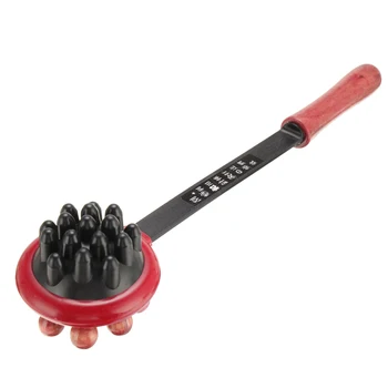 

Multifunctional Wooden Body Back Massage Hammer Head Knock Massager Stick Relax Cervical Vertebra Roller Massage Health Care
