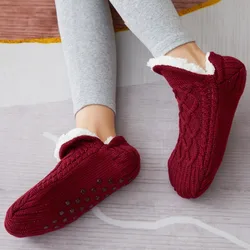 Women/Men Winter Warm Thicken Thermal Socks Wool Cashmere Snow Black Seamless Sock Anti-slip Soft Boots Floor Sleeping Socks
