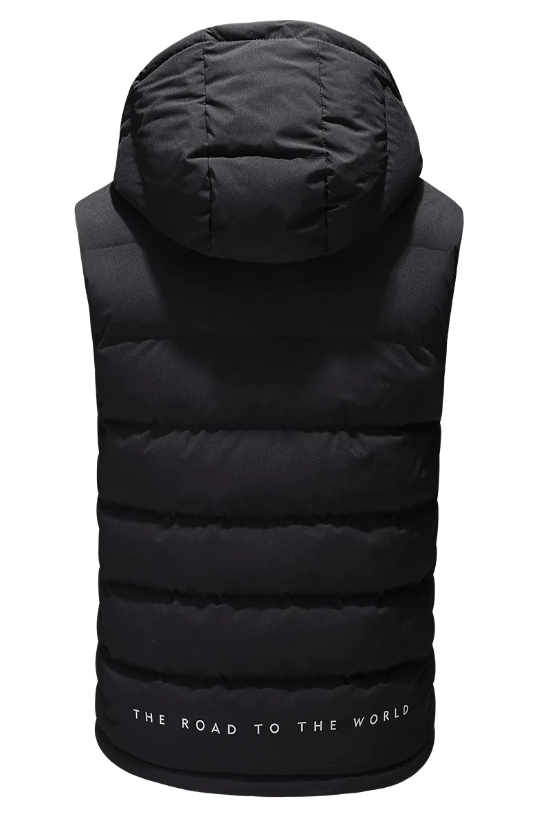 Feitong, мужской жилет, парка, куртка, толстовки, однотонный, черный, смарт, USB, Электрический нагрев, теплый, пуховик, без рукавов, пальто, зимние парки, M-5XL