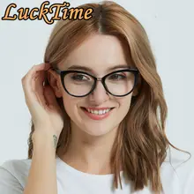 LuckTime модные трендовые очки в форме "кошачий глаз" оправа смелая авангардная близорукость очки оправа счастливое время оправы для оптических очков#1721