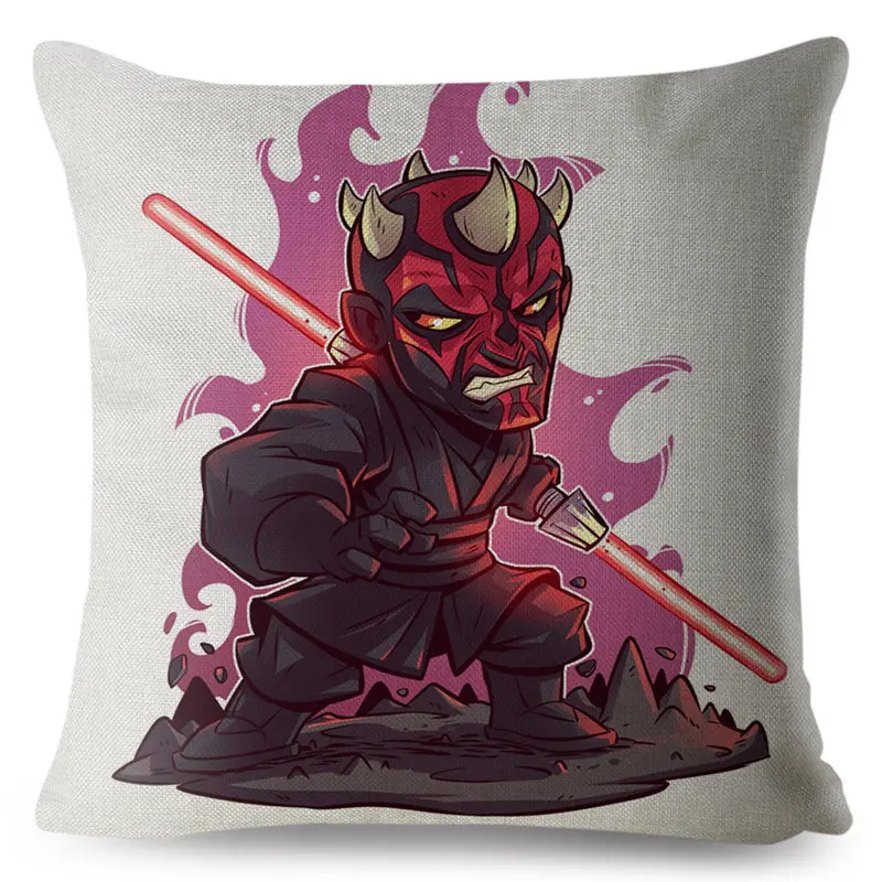 Cute Cartoon Star Wars Marvel The Avengers Superman Cushion Cover Decor Pillow Case Anime Avenger Pillowcase for Sofa 45x45cm