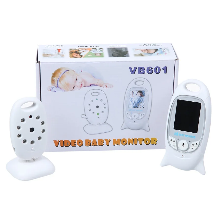 Babycam радионяня s vb601 Новинка 2,0 дюймов lcd колыбельные монитор температуры 2 способа разговора ИК ночного видения английское меню радионяня