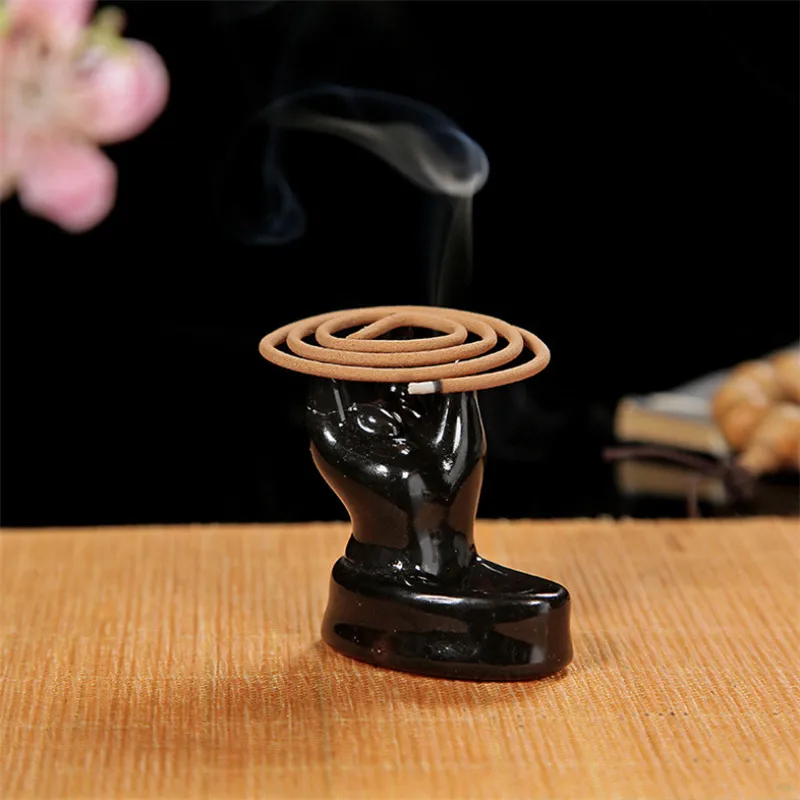 Керамическая курильница для благовоний горелка креативный домашний декор мини ладан держатель для Рожков водопад курильница использование в офисе Teaho