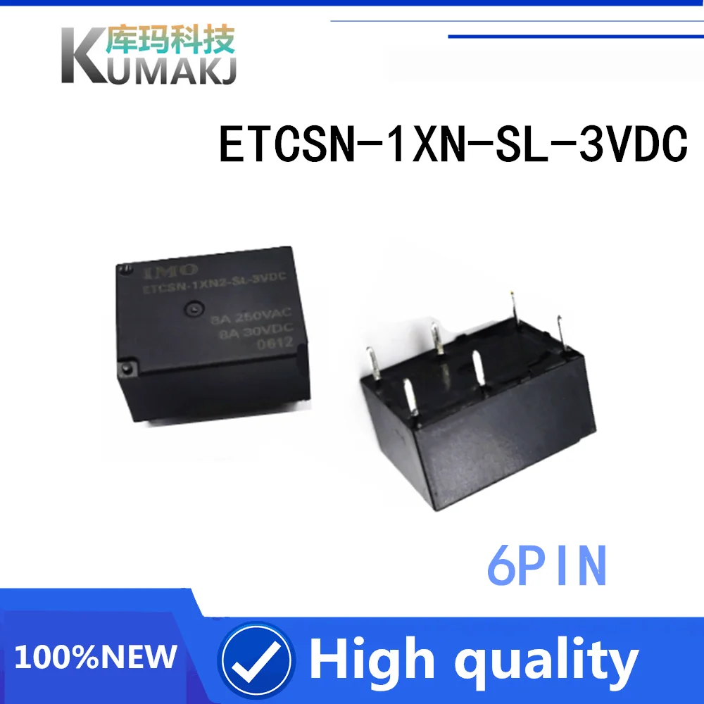 1 шт. 100% оригинал Новый реле ИМО ETCSN-1XN2-SL-3VDC ETCSN 1XN2 SL 3VDC 8A/250AC 6 | Электронные