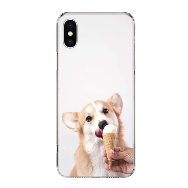 Cute lovely Corgi dogs animal Phone Case Cover For iPhone 13 11 Pro 12 Mini 7 8 6 6S Plus + XR X XS MAX SE 5 5S Art Customized TV224-4
