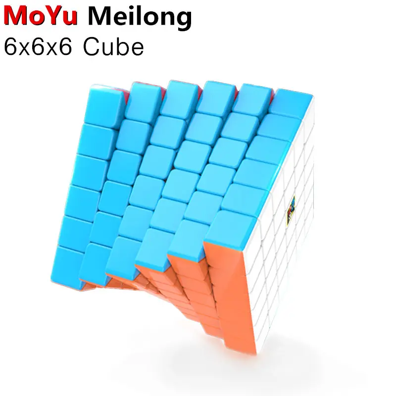 Moyu Cubing классная Meilong 6x6x6 магический скоростной кубик без наклеек Профессиональные 6 слойные Кубики-головоломки Cubo Magico развивающие игрушки