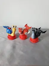 3 pçs falso grande olho caracol alta velocidade móvel turbo modelo pequena estátua pequena estatueta artesanato figura ornamento brinquedos