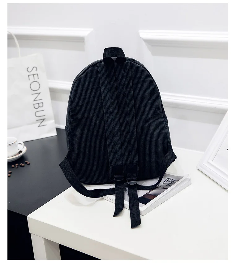 awesome stylish backpacks Corduroy Backpack Fashion Women School Backpack Pure Color Women Backpack Teenger Girl School Bags Female Mochila Bagpack Pack stylish eco friendly backpacks