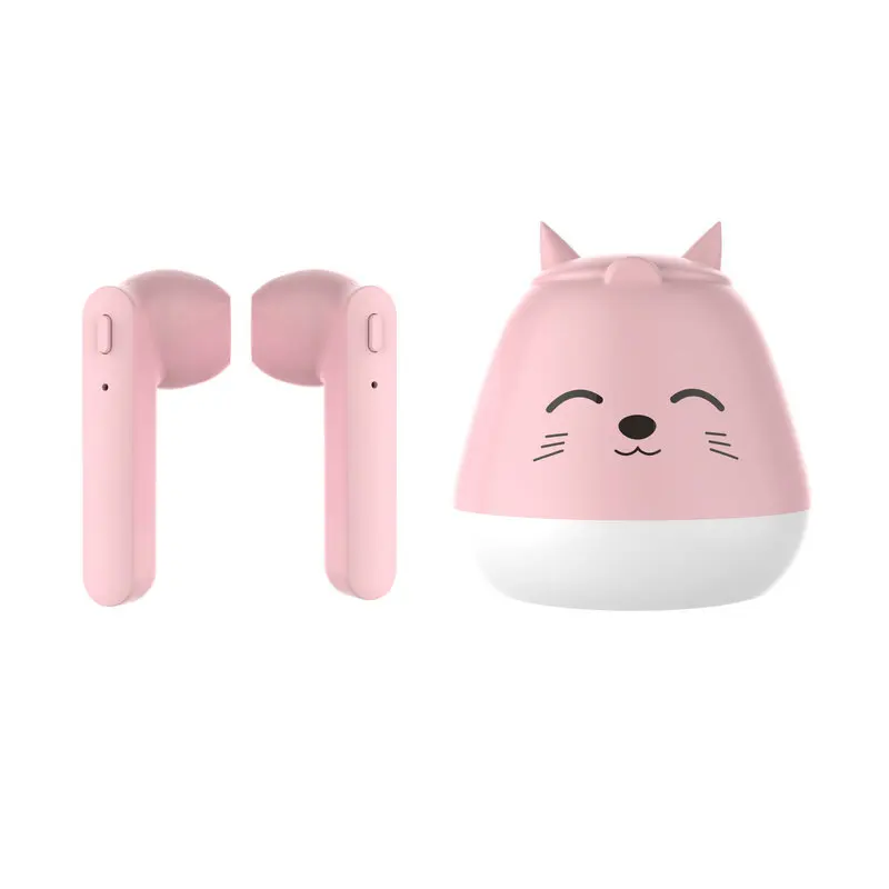 Fashion Cartoon Bluetooth Headset TWS Wireless Binaural Running Sports Bluetooth 5 0 Earphone Button Control for Android Apple