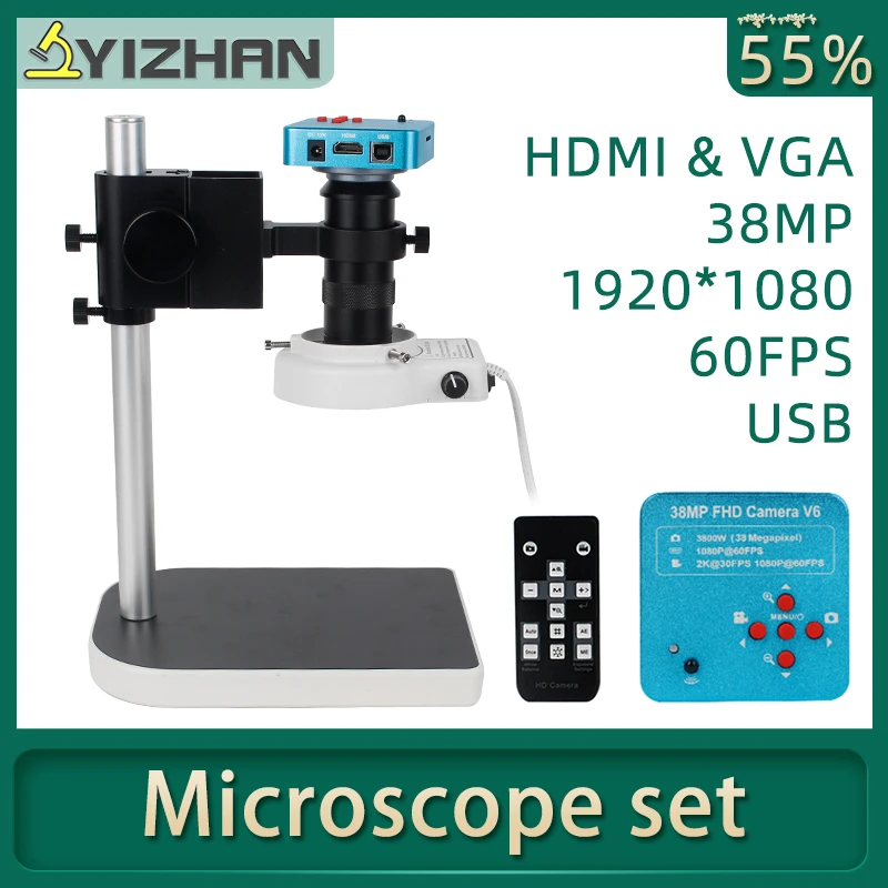 USB Digital Microscope US Plug Wireless Digital Microscope 48MP High Definition USB Dual Output Industrial Microscope Camera with 180X Lens 56LED Light USB Digital Microscope US Plug Wireless Digital Microscope 48MP High Definition USB Dual Output Industrial Microscope Camera with 180X Lens 56LED Light