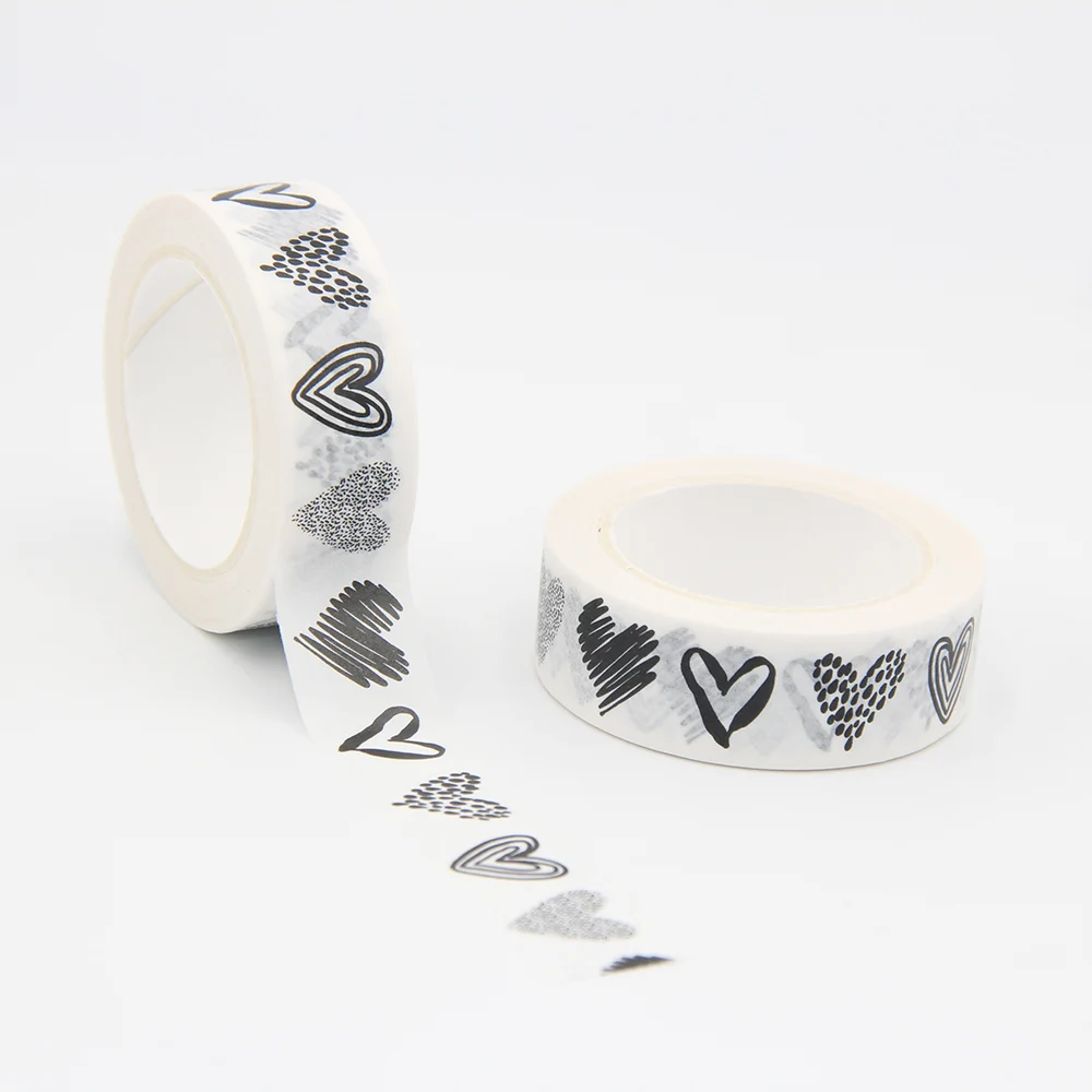 Black and White Polka Dot Thin Washi Tape