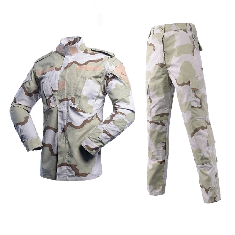 Desert Camo Армейский темно-синий BDU сp MultiCam Камуфляжный костюм в стиле милитари Униформа Тактический Боевой страйкбол Фарда только куртка и брюки - Цвет: Desert Camo