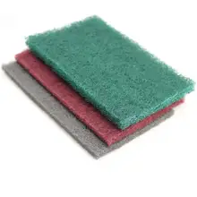 Tampon à récurer abrasif industriel, 3 pièces, fin/moyen/grossier, pour le polissage et le meulage