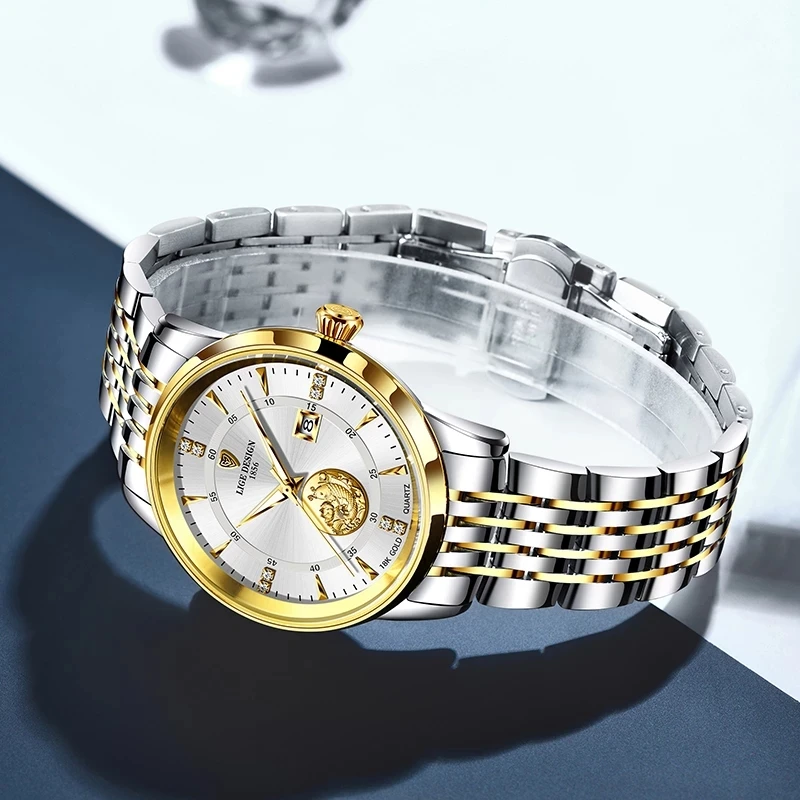 LIGE 2021 Fashion Mens Watches Calendar Stainless Steel Top Brand Luxury  30M Waterproof Quartz Wrist Watch Men Relogio Masculino|Quartz Watches| -  AliExpress
