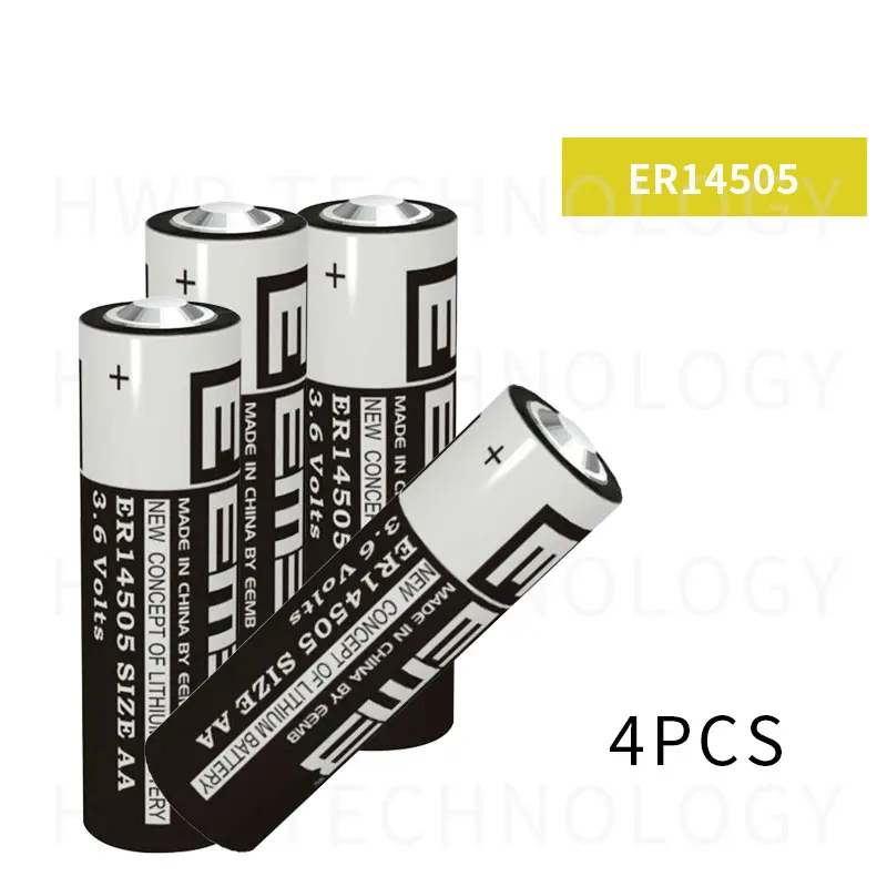 4 шт. EEMB ER14505 AA 3,6 V 2400mAh литиевая батарея Фирменная Новинка, система патрулирования литиевая батарея инструмент ПЛК Батарея