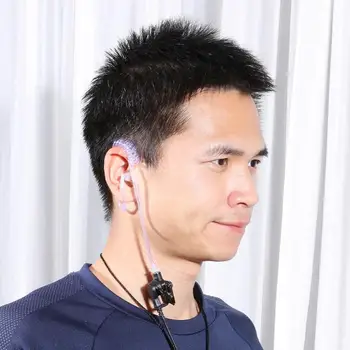 

2 Pin Acoustic Tube Earpiece for Kenwood TH-F6 BaoFeng UV-5R Radio Walkie Talkie G-type Ear Hooks Comfortable to Wear