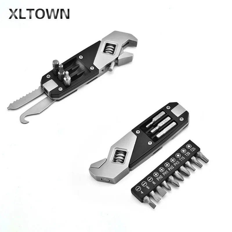 XLTOWN регулируемый гаечный ключ отвертка комбинированный инструмент Шестигранный ключ Регулируемая отвертка Гаечный Ключ комбинированный инструмент складной ключ