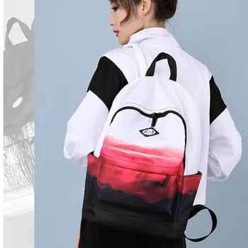 

2020 New Fashion Women Backpack Durable Fabric Oxford School Bag Pretty Style Girls School Backpack Female Travel Backpack 0P31