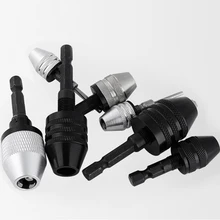 Chuck-Fixture Clamp Shaft-Chuck Drill-Bits-Adapter Electric-Motor-Shaft Mini Keyless