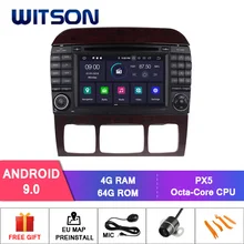 WITSON ANDROID 9.0 Touch Screen Car Radio GPS FOR Benz S-W220/S280/S320/S350/S400/S430/S500(1998- 2005)(China)