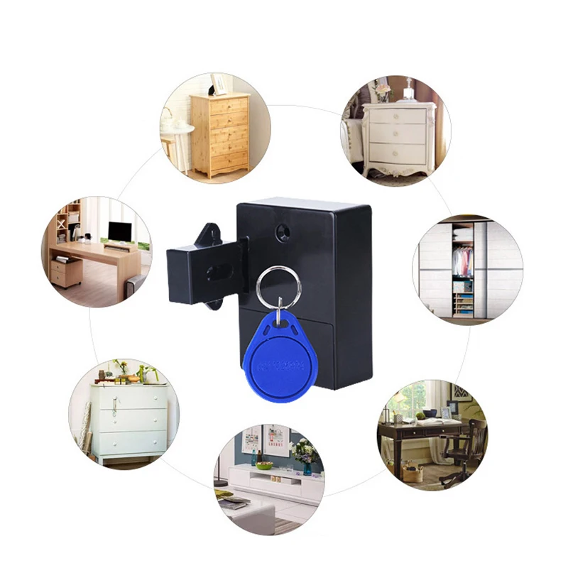 Невидимый RFID свободный открывающийся ligent сенсор шкаф замок ящик обувного шкафа