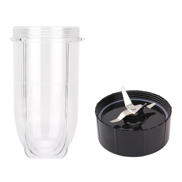 Cross Blade and Flat Blade 2 Pack 16 oz Tall Cup Replacement Parts for Magic Bullet 250W MB1001 Blenders