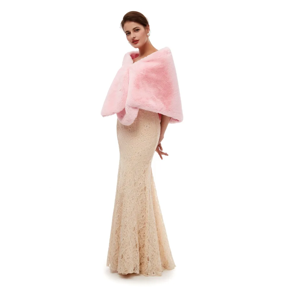 H& S BRIDAL черная зимняя теплая шаль из искусственного меха бордового цвета, 15 цветов, меховая накидка, накидка для свадьбы, вечеринки