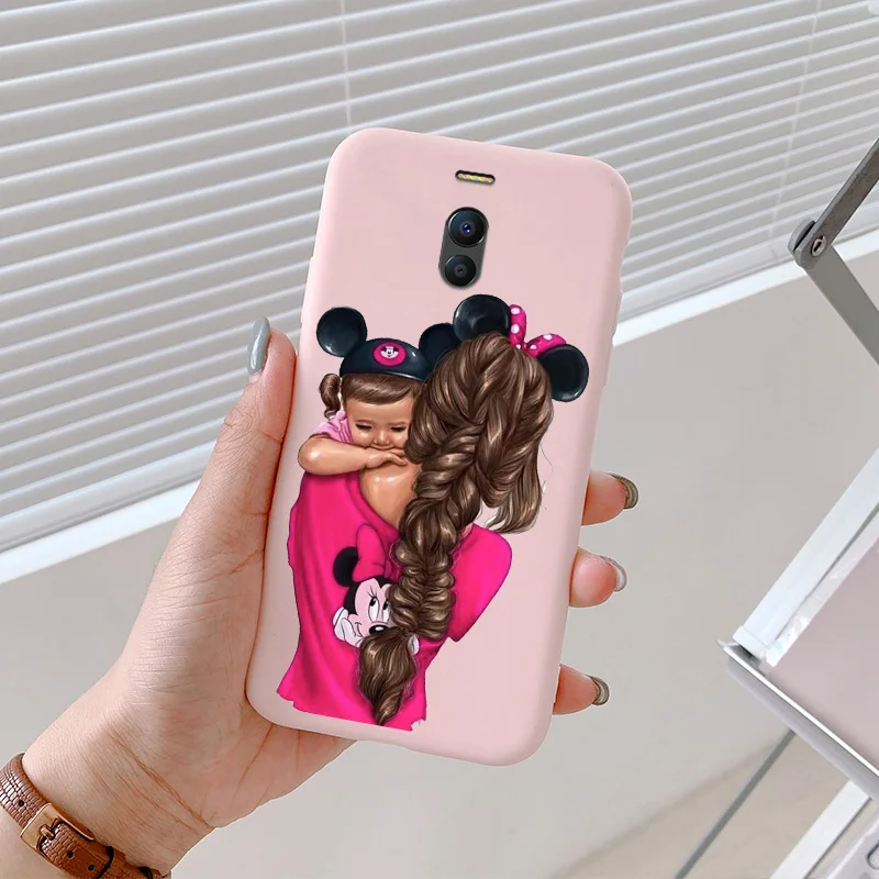 cases for meizu back For Meizu Note 3 5 6 Case Fashion Mother And Daughter Protective Shell Painted Soft Silicone Shockproof Phone Back Cover cases for meizu belt Cases For Meizu