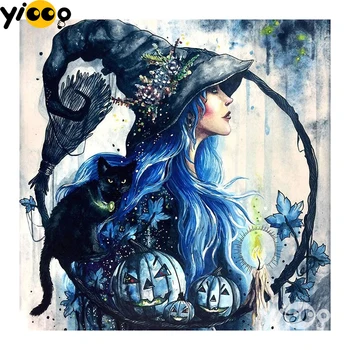 

Full Square/Round Drill Diamond Painting Embroidery Halloween wizard Cross Stitch Rhinestone Mosaic Decor Gift CX0551