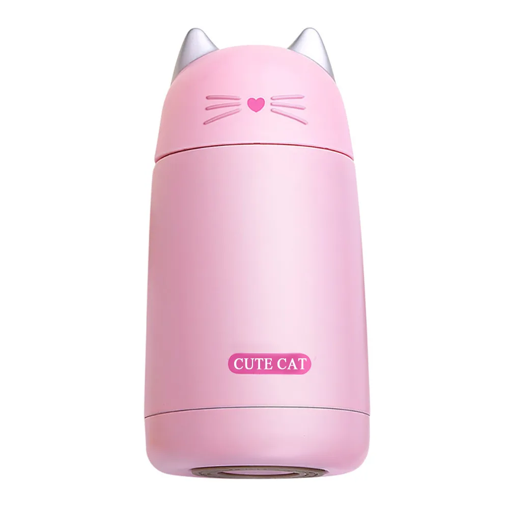 Милый Кот мини-термосы для девочек термос из нержавеющей стали чашка для горячей воды Termos Para Agua Студенческая бутылка для воды для взрослых