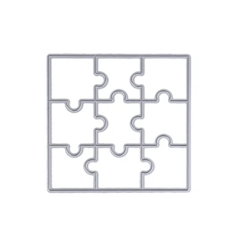 

Puzzle DIY Metal Cutting Dies Stencil Template Scrapbook Album Paper Card Craft 57BB